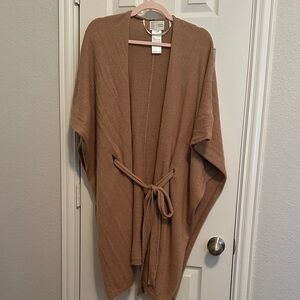 Anthropologie Women's Tan Open Front Sweater- saturday sunday